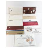 1979,80,81,84,86,87,88,89 MINT SETS 8 TOTAL