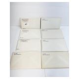 1970,71,72,76,78,79,80,81 MINT SETS 8 TOTAL