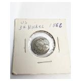1866 3 CENT NICKEL