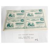 (4) UNCUT CUYAHOGA FALLS, OHIO NOTES 1862