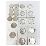(20) 1967-69 CLAD HALVES 40% SILVER