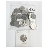 (36) MIXED CANADIAN NICKELS