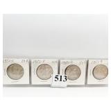 1952-S, 53-P-D-S (4 PIECES)