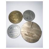 MOBILE OIL W/ AM. GAME AND 2 MAXIM $1. OO TOKENS