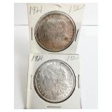 1921-P MORGAN DOLLAR 2 TOTAL