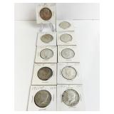 1965-67 40% SILVER KENNEDYS 10 TOTAL