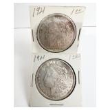 1921-P MORGAN DOLLAR 2 TOTAL