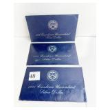 3 1971 90% SILVER IKE DOLLARS