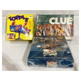 TOPPLE, CLUE, BB CIRCA PINBALL STYLE GAME