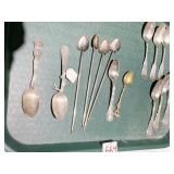 ASSORTED SILVERPLATE SPOONS ..