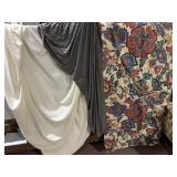 FABRIC 56 X 74 CHINZ FLOWER AND GRAY AND CREAM