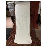 PAIR TWIN FANCY BED SKIRTS PLUS 23" X 44" LONG