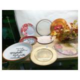 BARDELL ITALY PASTA BOWL, FLOWER GLASS PLATE,