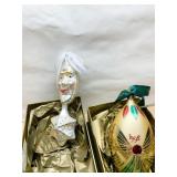 TWO WATERFORD ORNAMENTS W/ BOXES