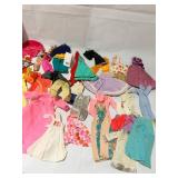BARBIE CASE AND CLOTHING/ACCESSORIES.