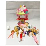 ASSORTED DOLLS AND ICE CREAM PARLOR