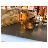 PENGUIN STEIN, CHROME CR/ SUGAR, PITCHER ETC.