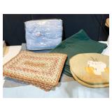 QUEEN BLUE BLANKET, VERY SOFT GREEN BLANKET, 4