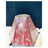 ORIENTAL MOTIF SHADE W/ TASSELS NEW 16" X 11" H -