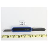 PIERRE CARDIN BLUE PLASTIC HANDLE DOUBLE BLADE
