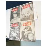 FOUR BRIEF MAGAZINES 1945 - ONE HAS CREASES AS