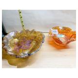 IMPERIAL MERIGOLD DISH, LEAF CARNIVAL DISH