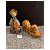 TIN WIND UP TOYS, DANCING LADY MISSING KEY AND