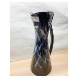 HAEGAR VASE BLACK W/ WHITE DESIGN