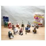 CERAMIC HOUSES, CHURCH, TREE