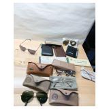 2 PAIRS RAY BAN FRAMES W/ CASES PRESCRIPTION AND