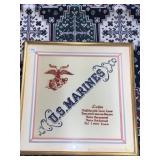 FRAMED U.S. MARINES