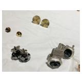 OLDSMOBILE TIE TACK AND KEYCHAIN ETC.