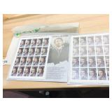 JAMES STEWART SHEET OF 41C STAMPS - 40 STAMPS