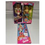 THREE BARBIES IN OB .