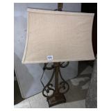 IRON BASE TABLE LAMP VERY HEAVY