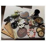 WOOD FAN, HEART WREATH ETC.