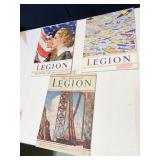 THE AM. LEGION JULY 1931, JUNE & SEPT. 1938 THREE