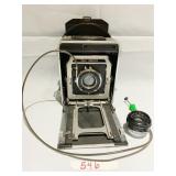 SUPER GRAFIC GRAFLEX CAMERA WITH EXTRA NIKON 135