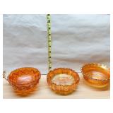 MITERED DIAMOND PLEATS 5" BOWL, CUP W/ CROSS