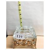 GLASS COVERED BOX W/ LID