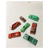 7 CARS VINTAGE INCLUDES RUBBER WHEELS USA