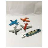 4 AIRPLANES AND 1 SHIP