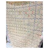 CROCHETED TABLE COVER 2 DAMAGE SPOTS