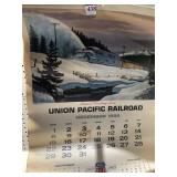 RR 1968 COMPLETE CALENDAR UNION PACIFIC