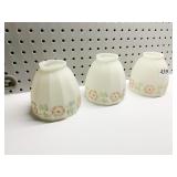 HAND PAINTED SHADES 3 2.5" TOP OPENING X 4.75" H