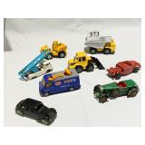 8 ASSORTED CARS MADE IN ENGLAND WHITE CAR, LESNEY