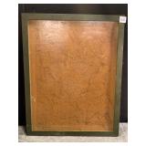 FRAMED MAP OF SOMERSET, REPRINT DATE 1923,