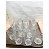 2 ETCHED GLASSES SIZES