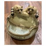 VASILIOU HAND THROWN POTTERY BOWL, SIGNED, DATED