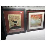 ANGEL PRINT 17" X 20", AUTUMN TREE DOUBLE MAT